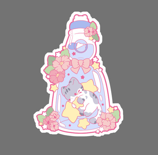 Ramune Cat - vinyl sticker