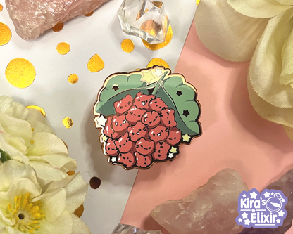 Raspberry Kitties - hard enamel pin