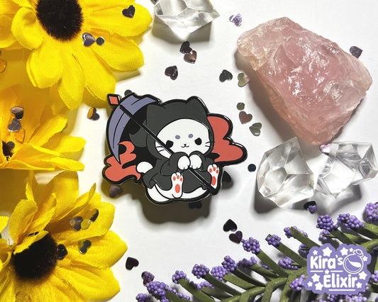 Reaper Kitty - hard enamel pin