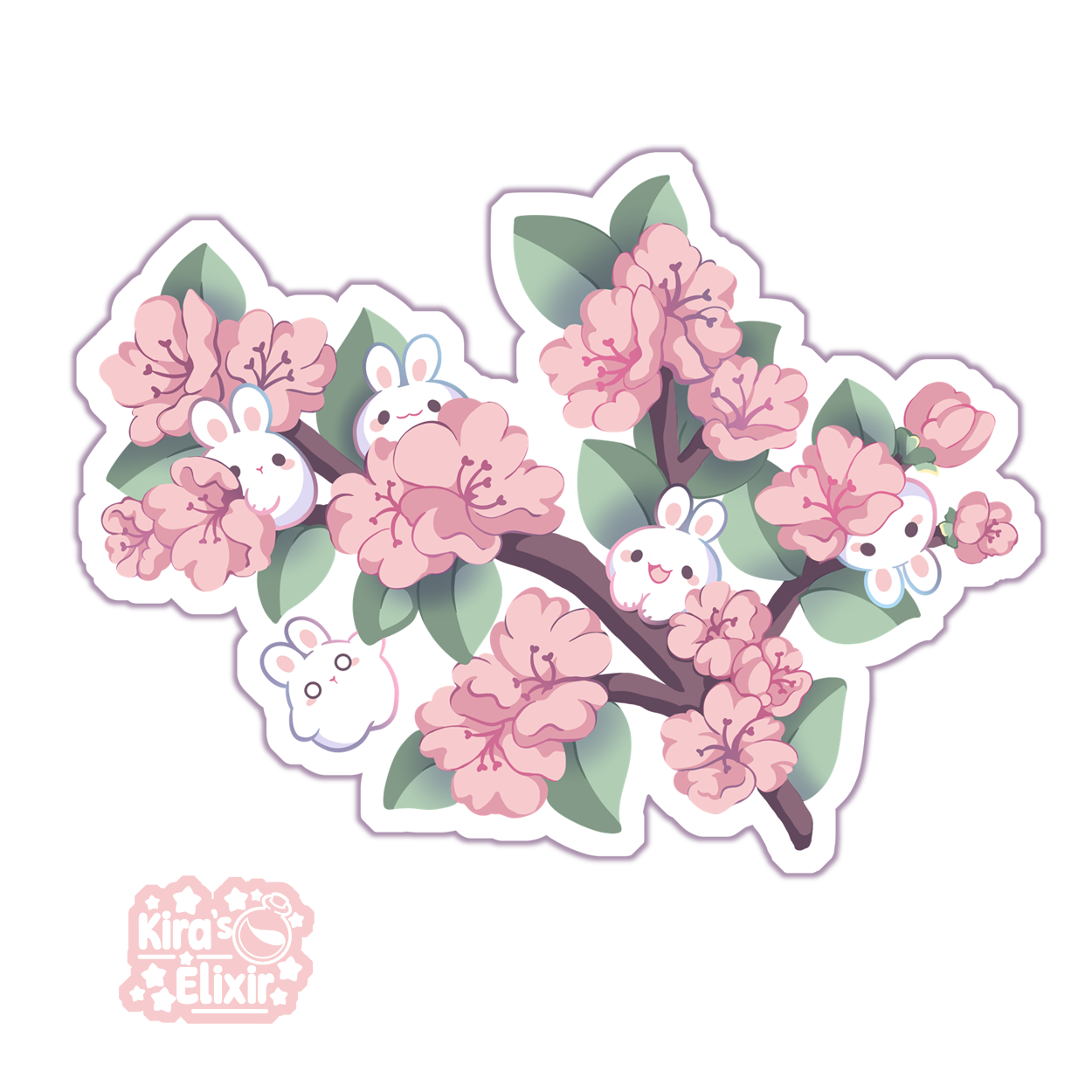Sakura Bunny - March 2025 Sticker