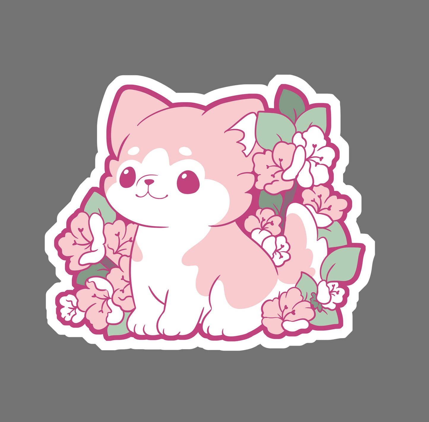 Sakura Huskey - vinyl sticker