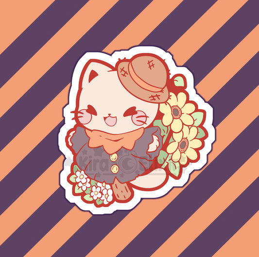 Scarecrow Kitty - vinyl sticker