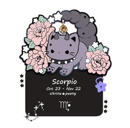 PREORDER: Astrology Kitty Trove Zodiac Enamel Pins