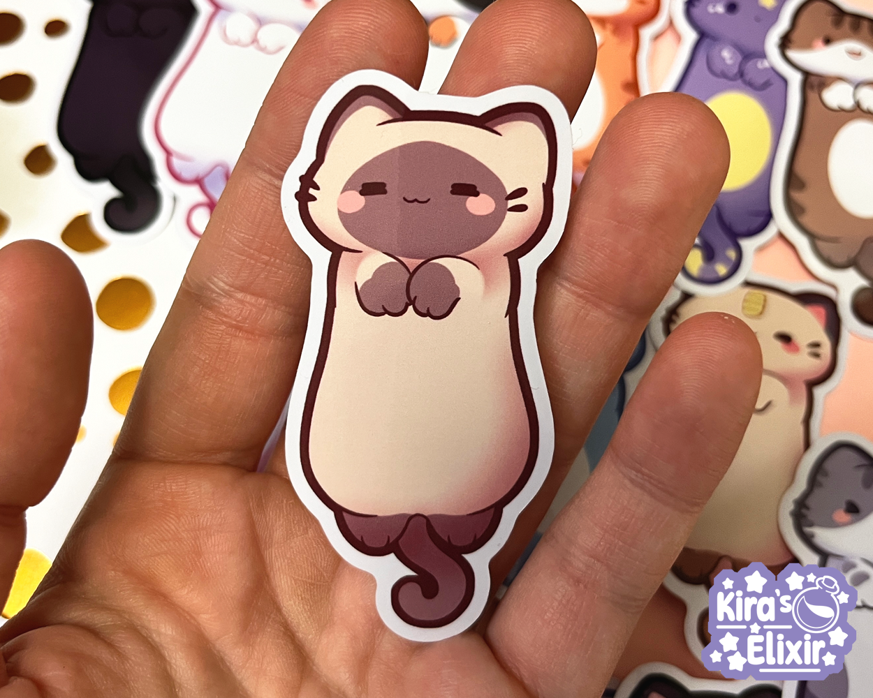 Long Kitties - vinyl stickers