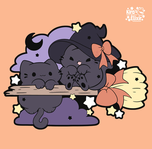 Small Witches - hard enamel pin