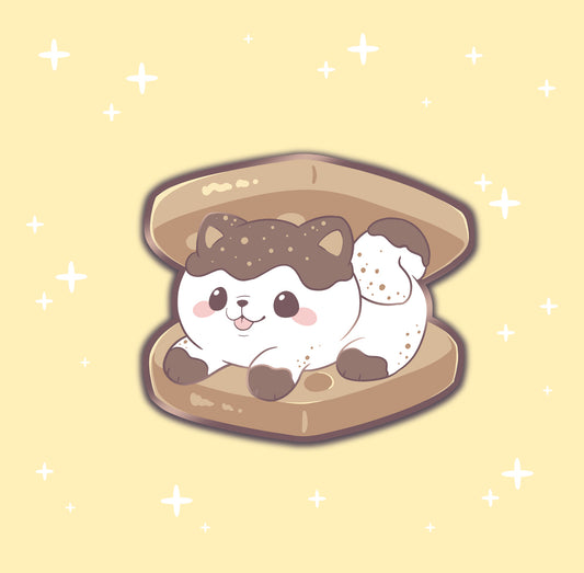 S'mores Samoyed - hard enamel pin