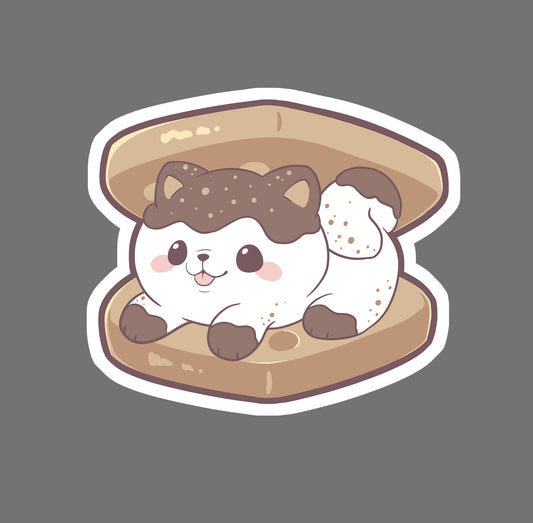 S'mores Samoyed - vinyl sticker