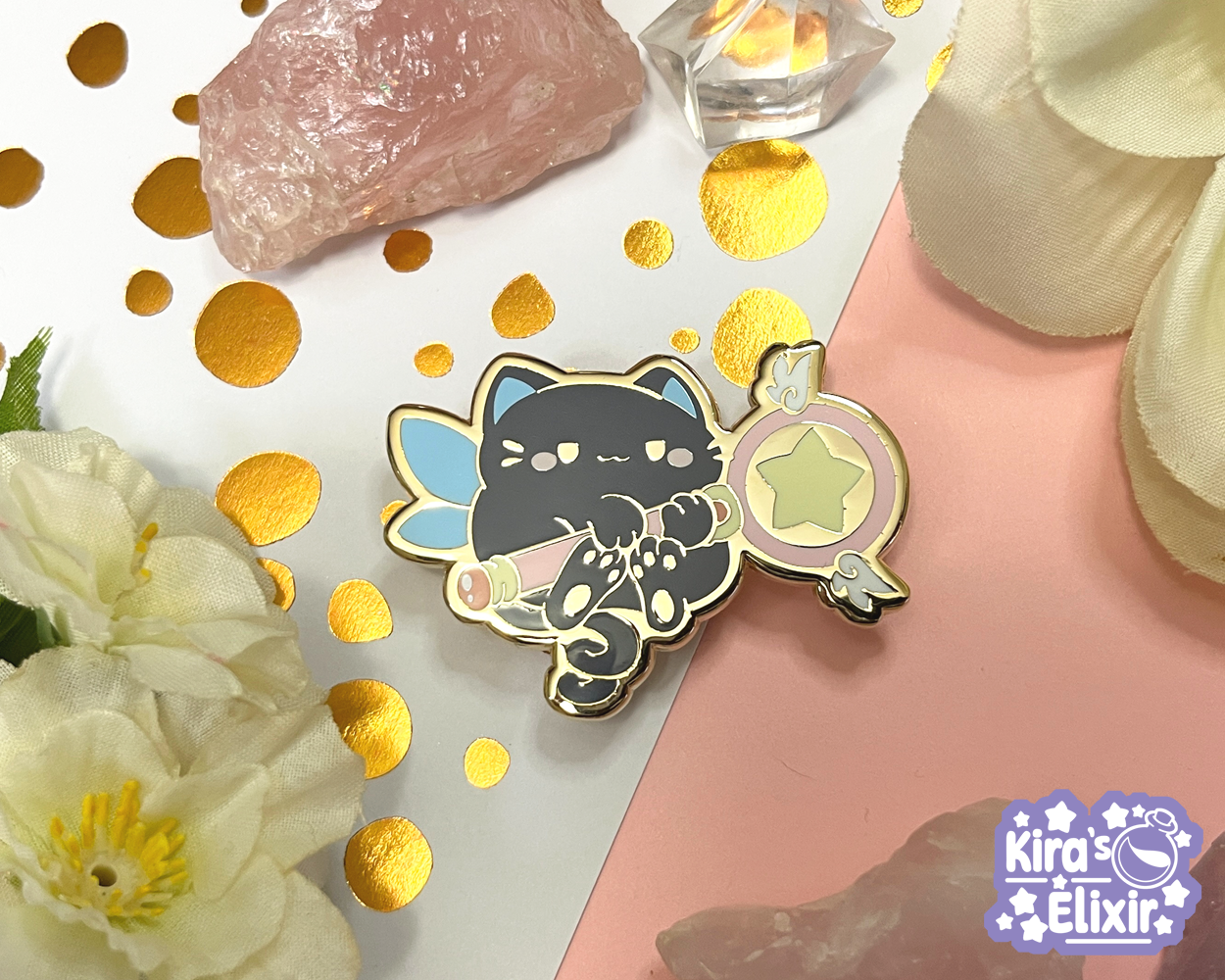 Spinel Kitty - hard enamel pin