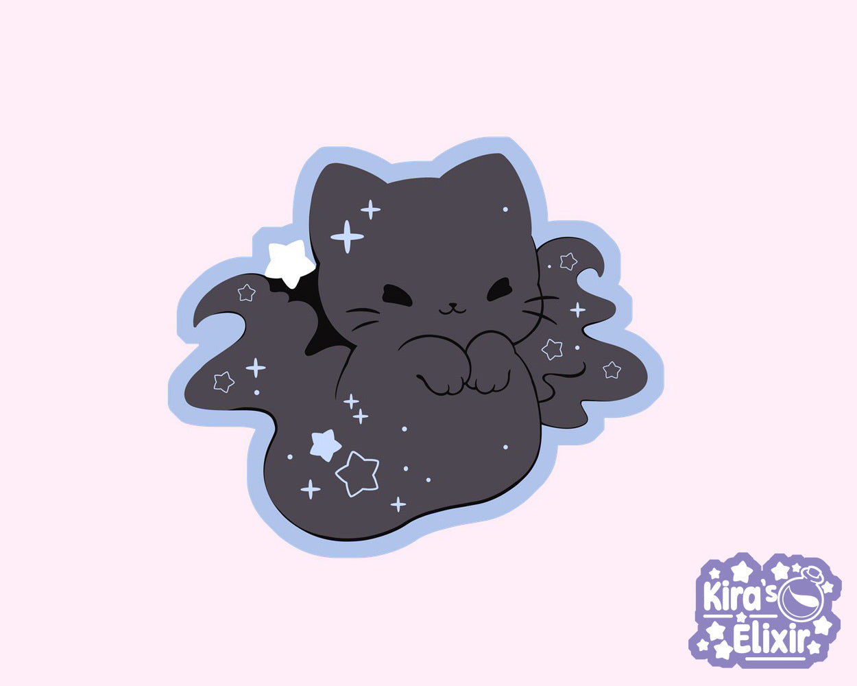 Darkness Kitty - vinyl sticker