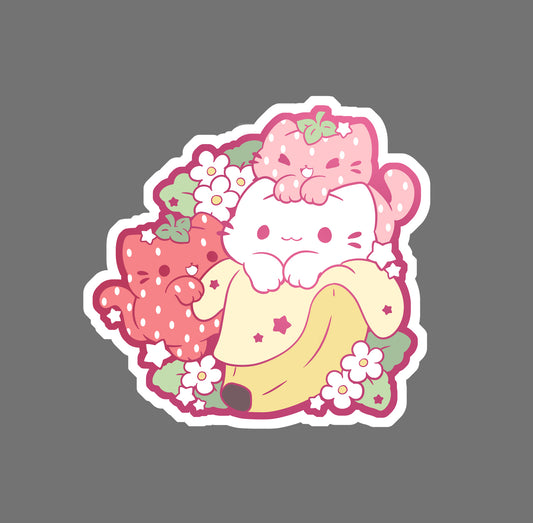 Strawberry Banyana - vinyl sticker