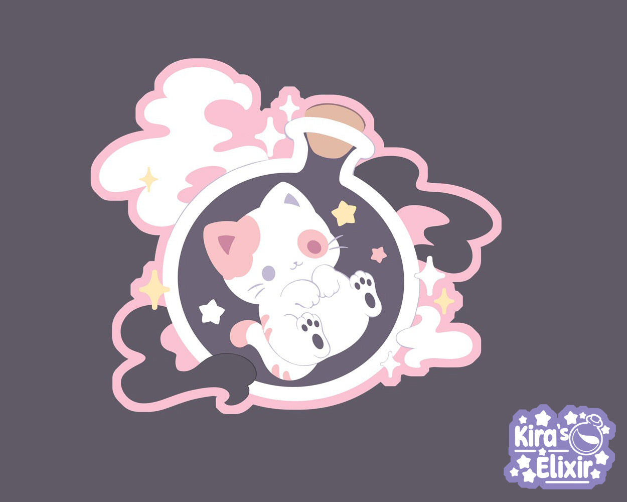 Potion Kitty - vinyl sticker