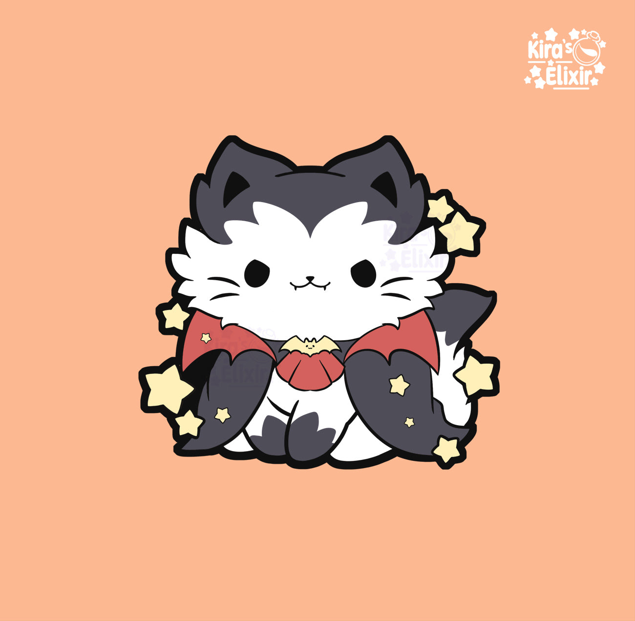 Vampire Kitty - hard enamel pin