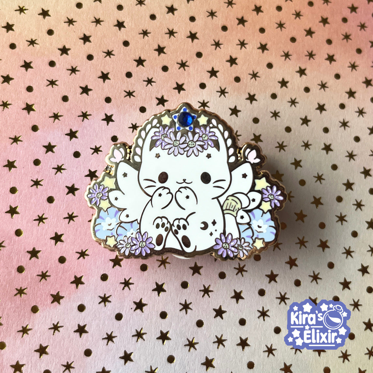 Virgo Kitty - hard enamel pin