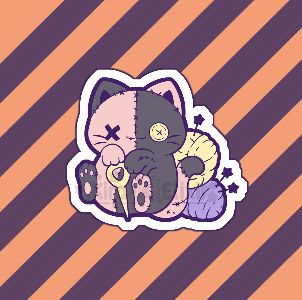 Voodoo Kitty - vinyl sticker