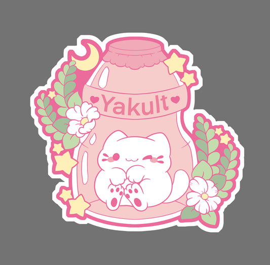 Yakult Cat - vinyl sticker