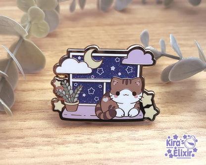 Zeus Kitty Dreamer Enamel Pin