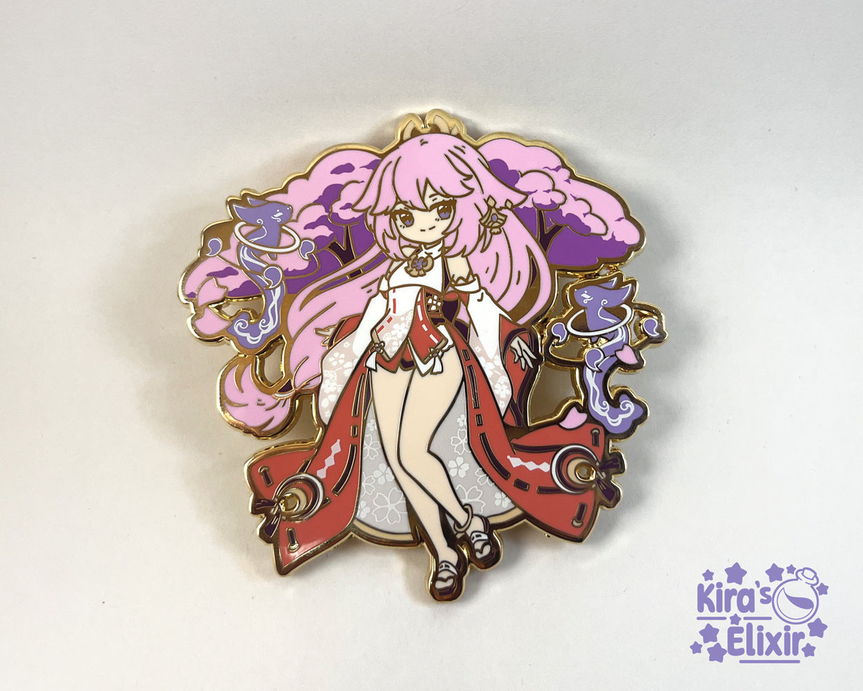 Yae Miko Inazuma Stars Enamel Pin