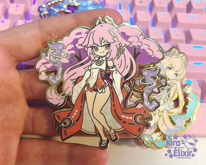 Yae Miko Inazuma Stars Enamel Pin