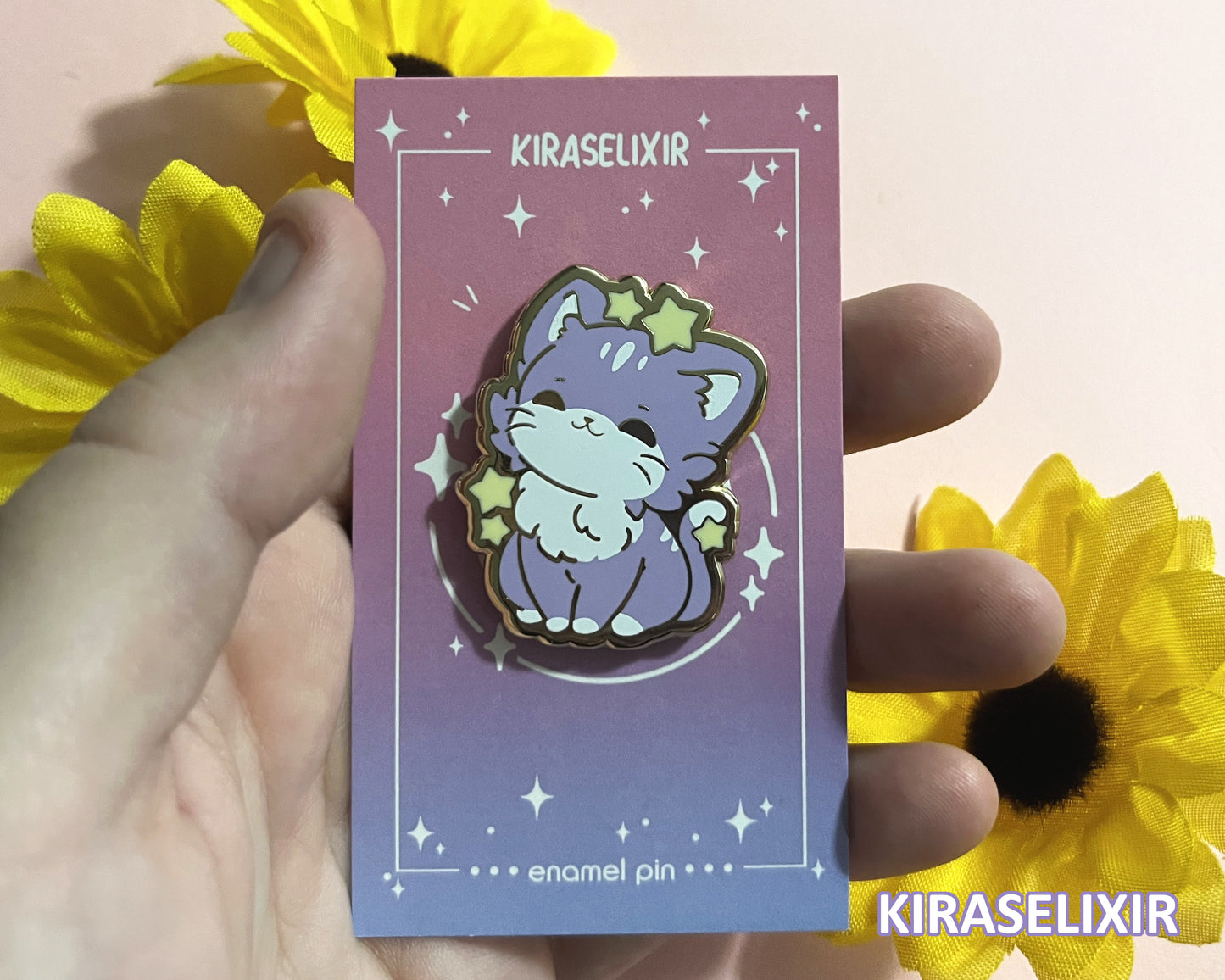 Cat Zodiac Enamel Pin