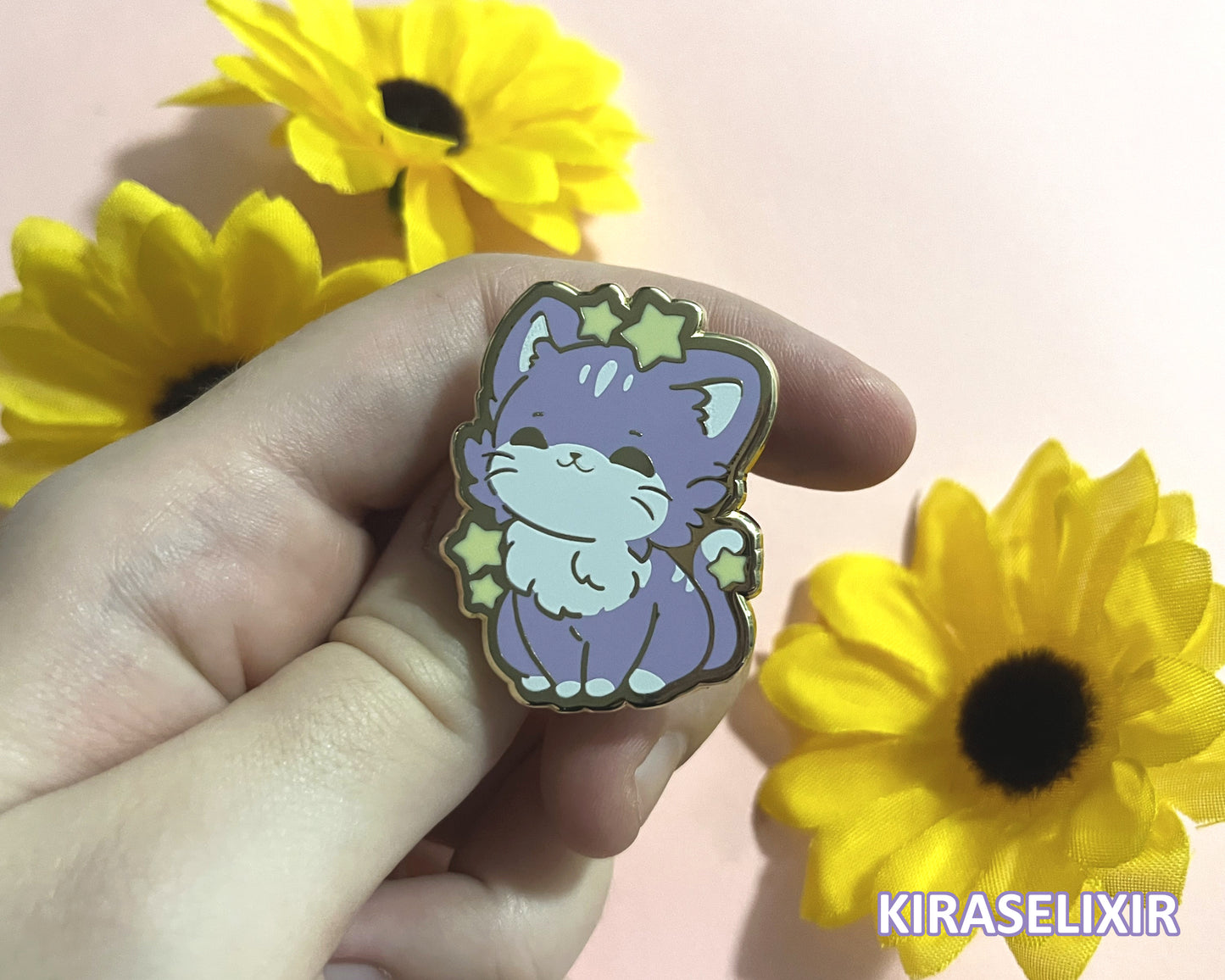 Cat Zodiac Enamel Pin