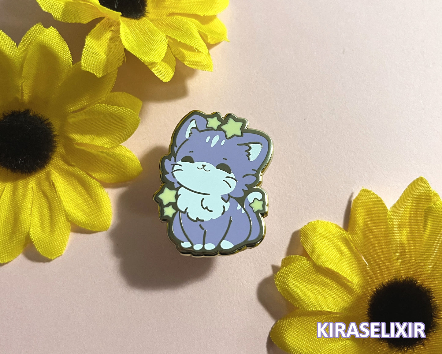 Cat Zodiac Enamel Pin