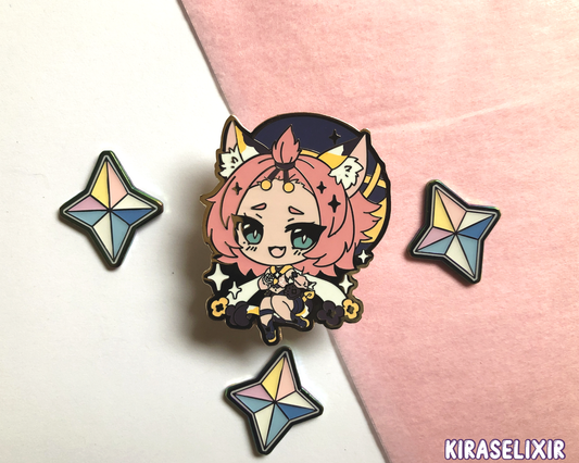 Diona Enamel Pin - Gacha Heroes Mondstadt