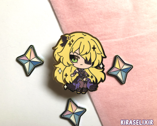 Fischl Enamel Pin - Gacha Heroes Mondstadt