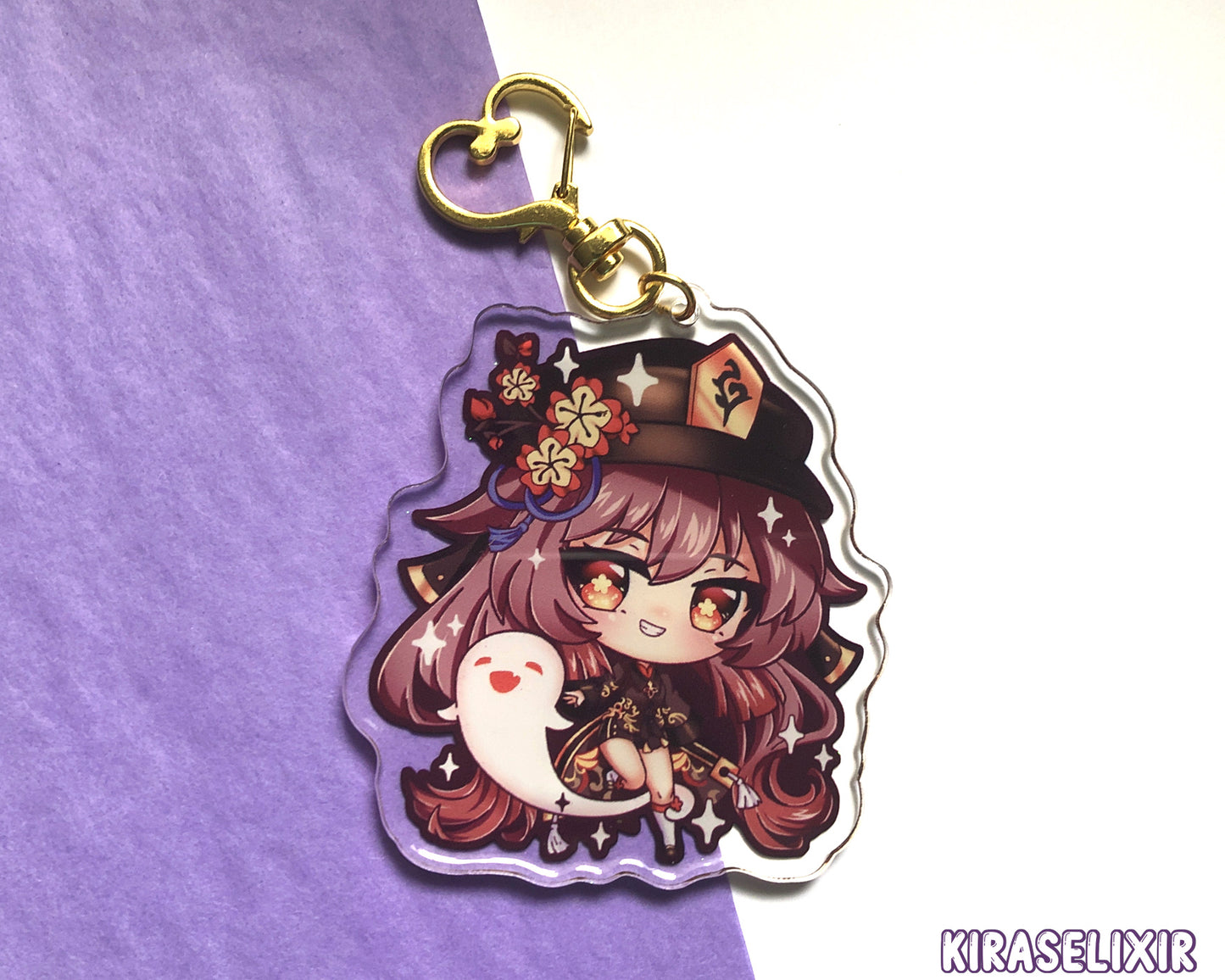 Hu Tao Keychain - Gacha Heroes Liyue