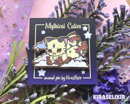 Demon Neko Enamel Pin