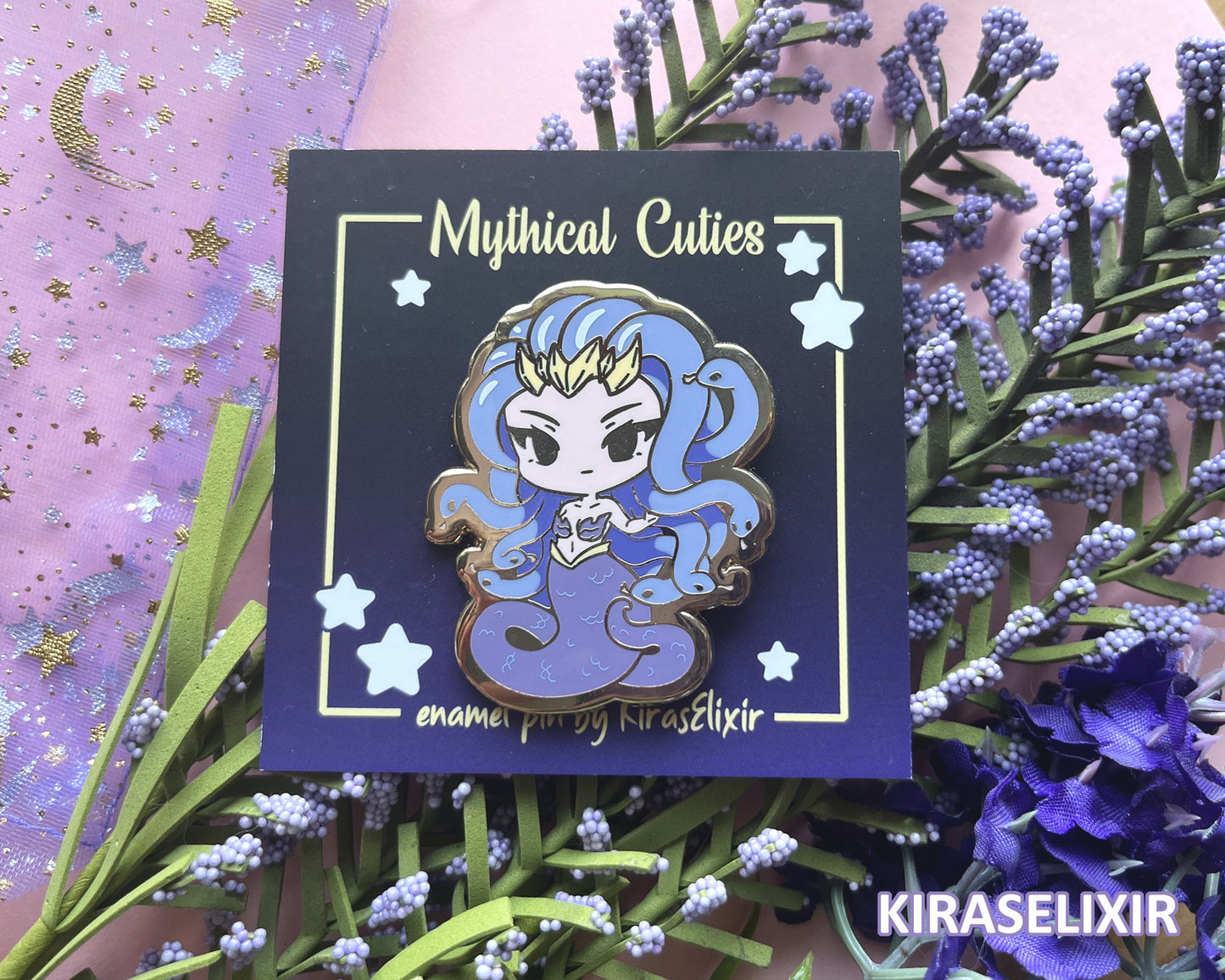 Medusa Enamel Pin