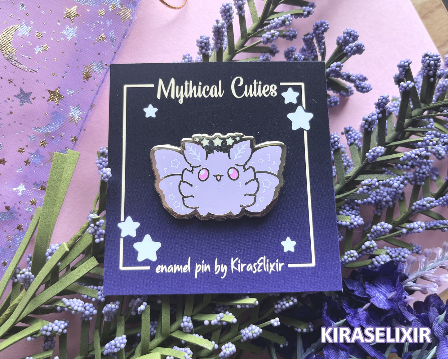 Moth Girl Enamel Pin