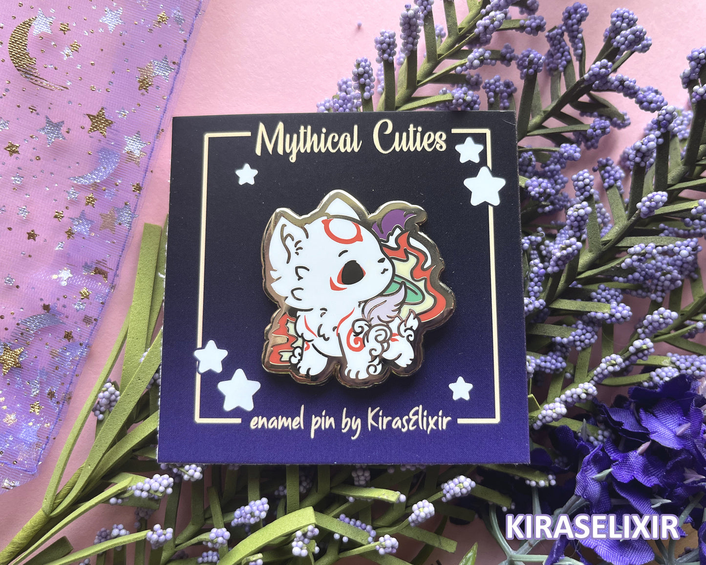 Okami Enamel Pin