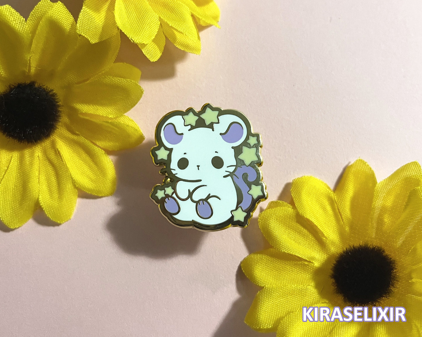 Rat Zodiac Enamel Pin