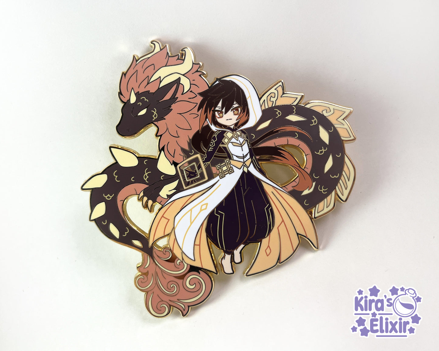 Rex Lapis Liyue Stars Enamel Pin