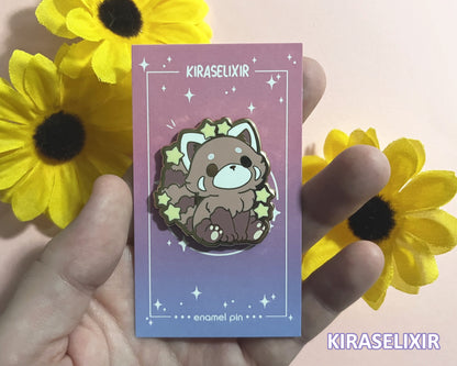 Red Panda Zodiac Enamel Pin