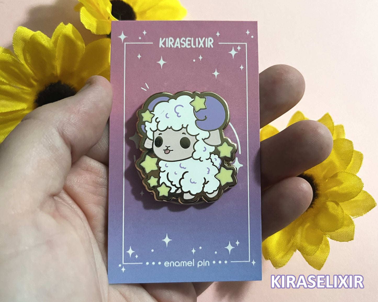 Sheep Zodiac Enamel Pin