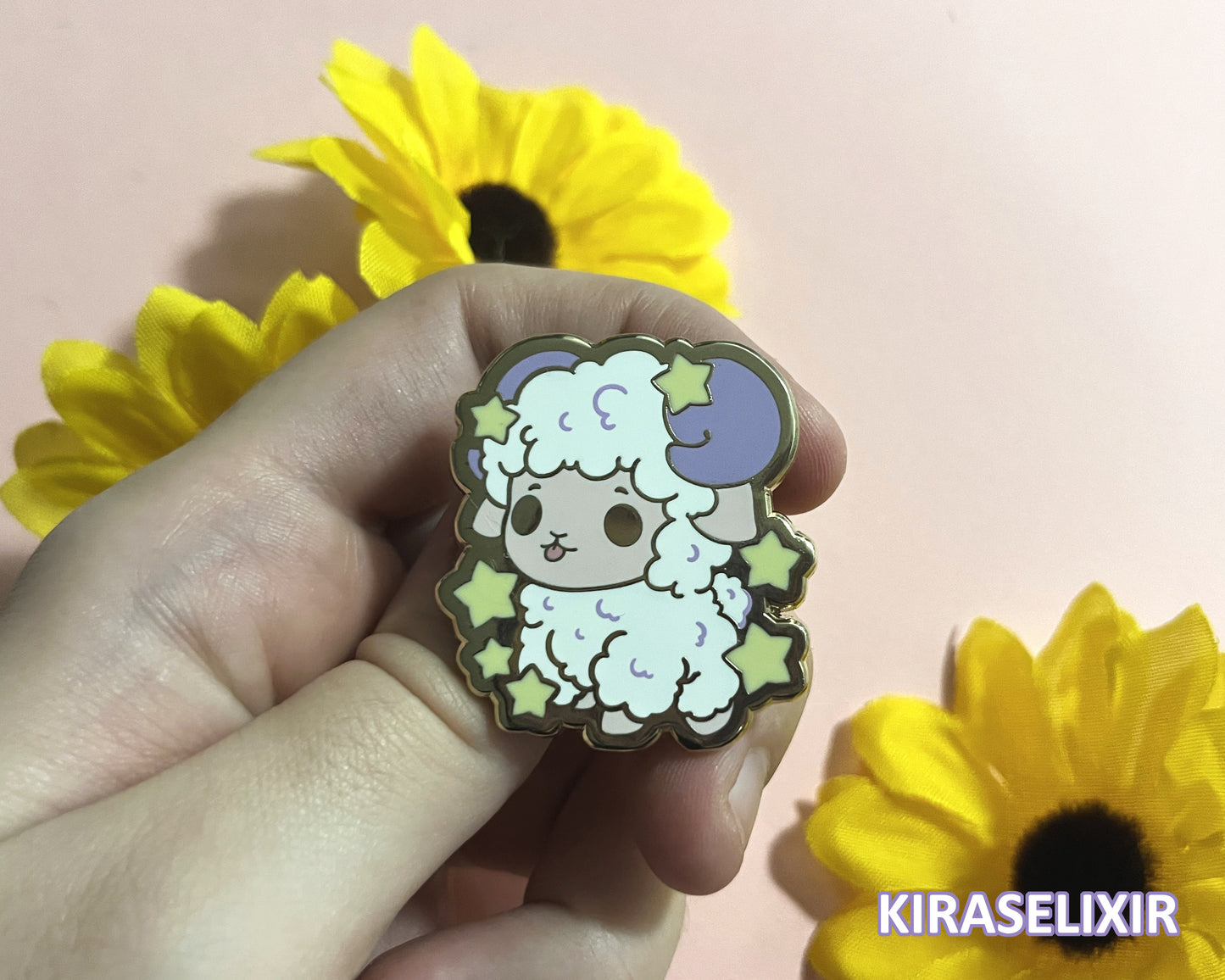 Sheep Zodiac Enamel Pin