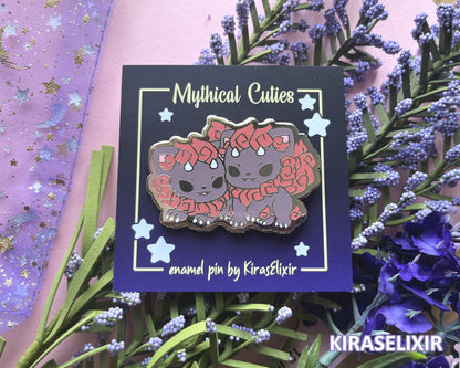 Shisa Dogs Enamel Pin