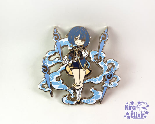 Xingqiu Liyue Stars Enamel Pin